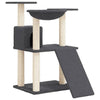 Muebles de gato de Vidaxl con postes de rascado de sisal 83 cm de gris oscuro