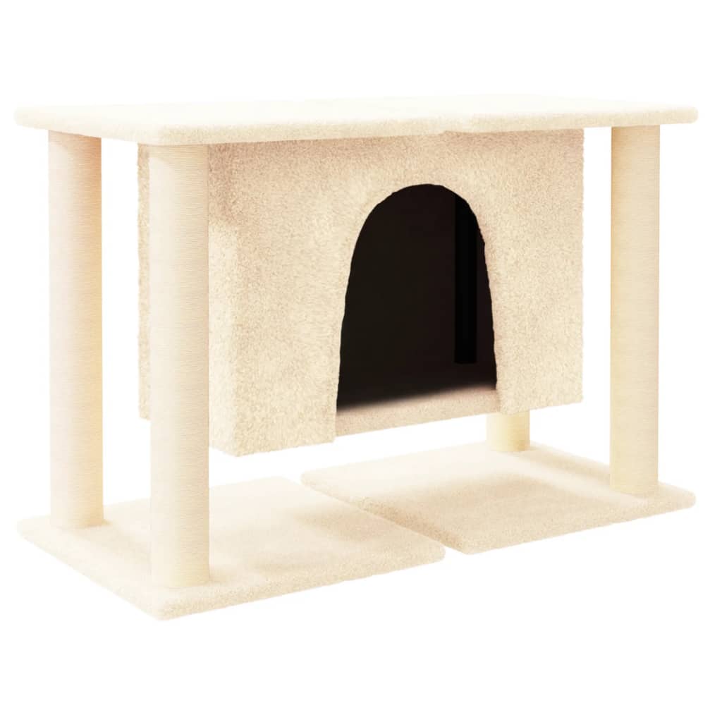 Vidaxl Cat Furniture con graffi di sisal Crema da 50 cm