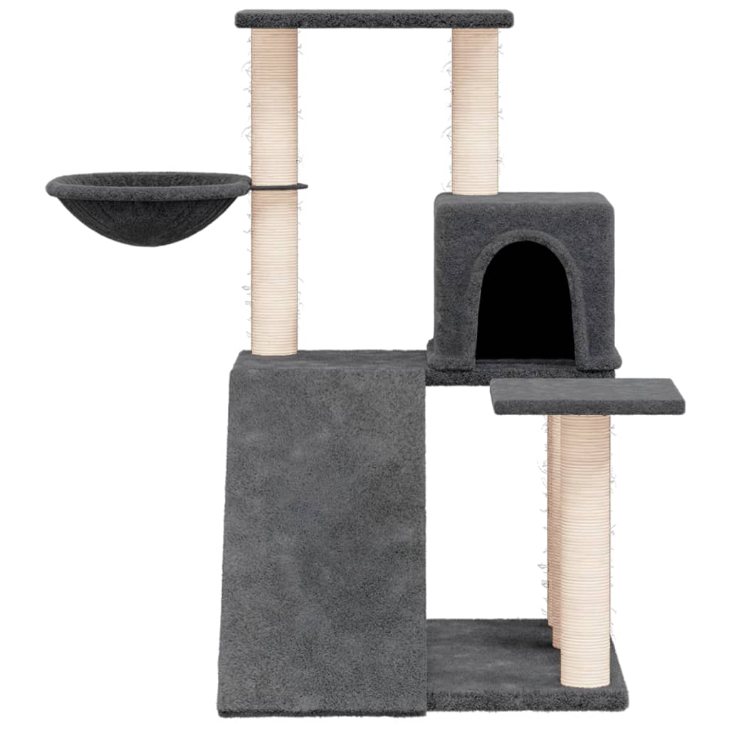 Vidaxl Cat Furniture con graffi di sisal 82 cm Grigio scuro