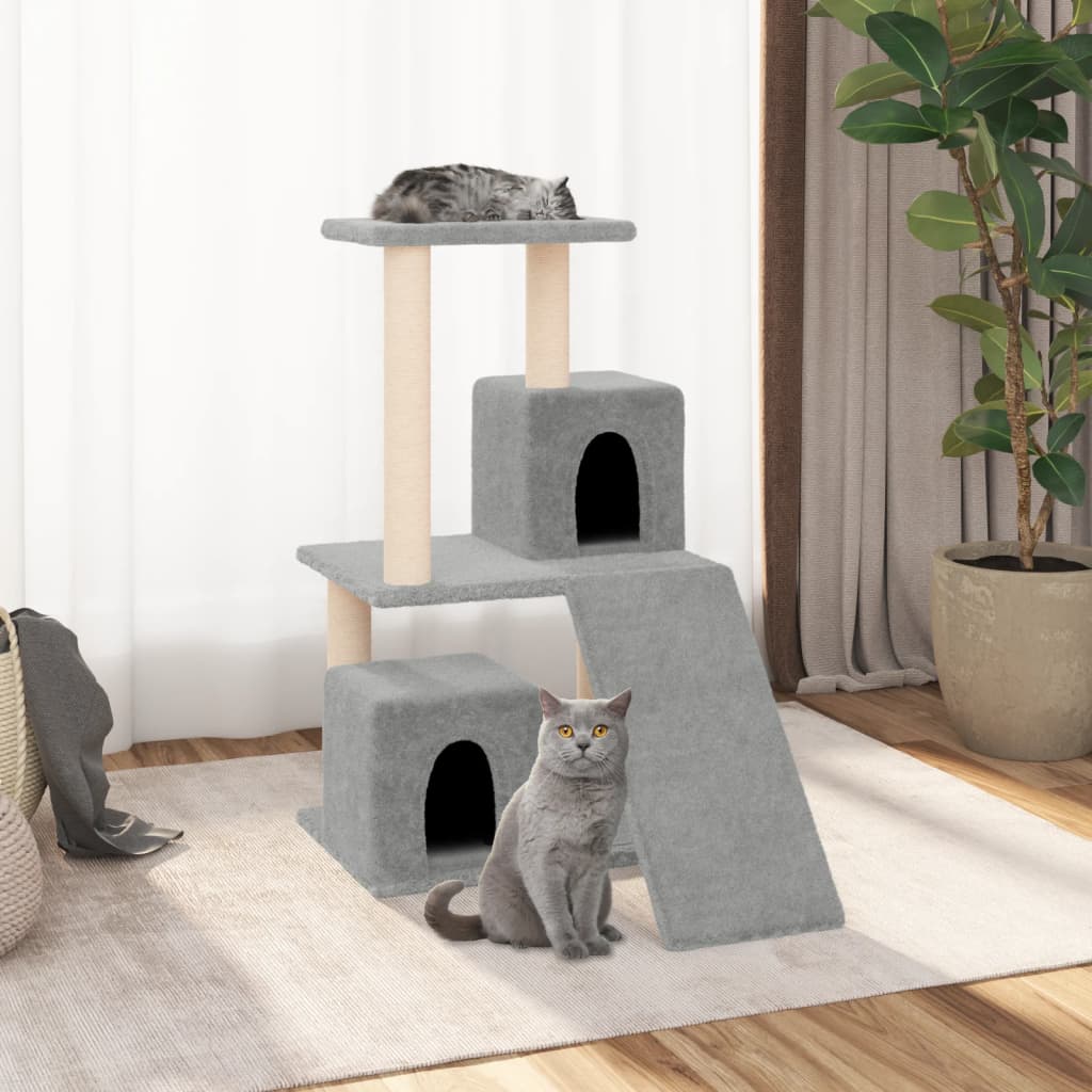 Vidaxl Cat Furniture con graffi di sisal 82 cm grigio chiaro