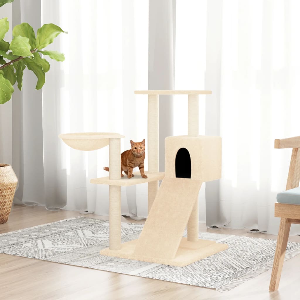 Vidaxl Cat Furniture con graffi sisal 82 cm crema