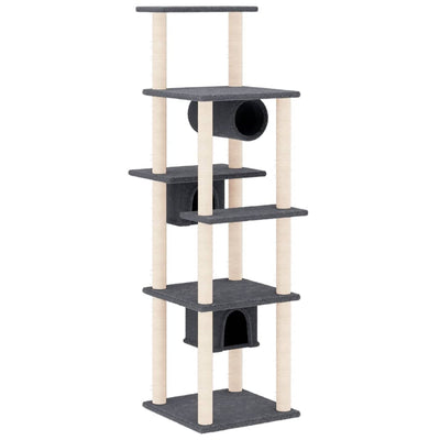 Vidaxl Cat Furniture con graffi di sisal 169 cm grigio scuro