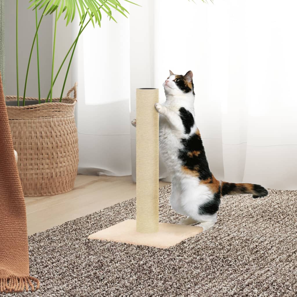 Vidaxl Scratching Post 22x22x45 cm Cream