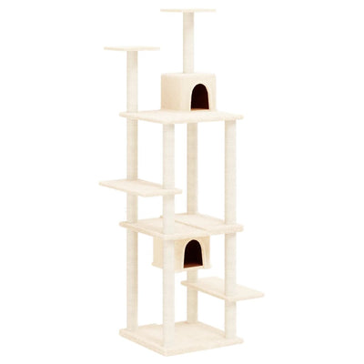Vidaxl Cat Furniture con graffi di sisal 176 cm crema