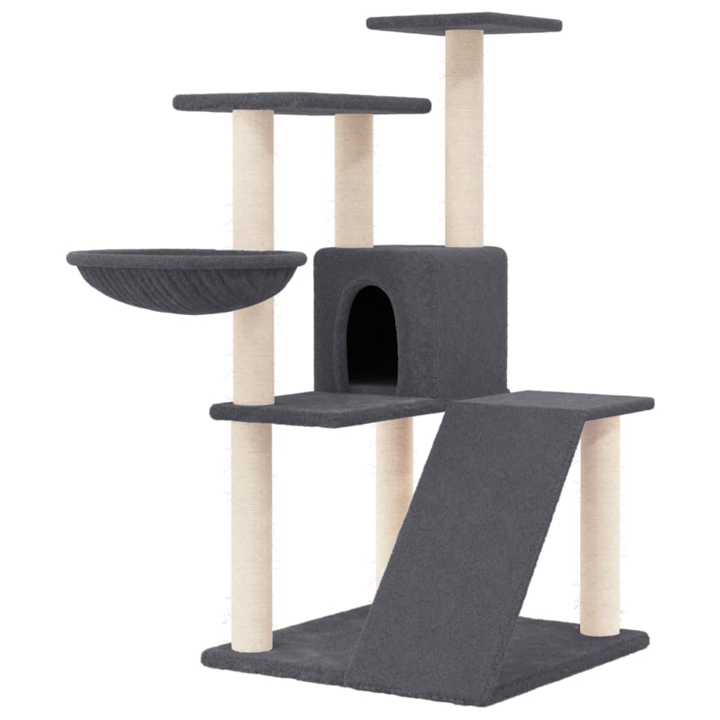 Vidaxl Cat Furniture con graffi di sisal 94 cm grigio scuro