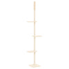 Vidaxl Cat Muebles de piso a techo 267.5-297.5 cm de color crema