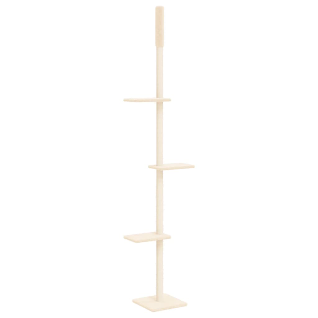 Vidaxl Cat Muebles de piso a techo 267.5-297.5 cm de color crema