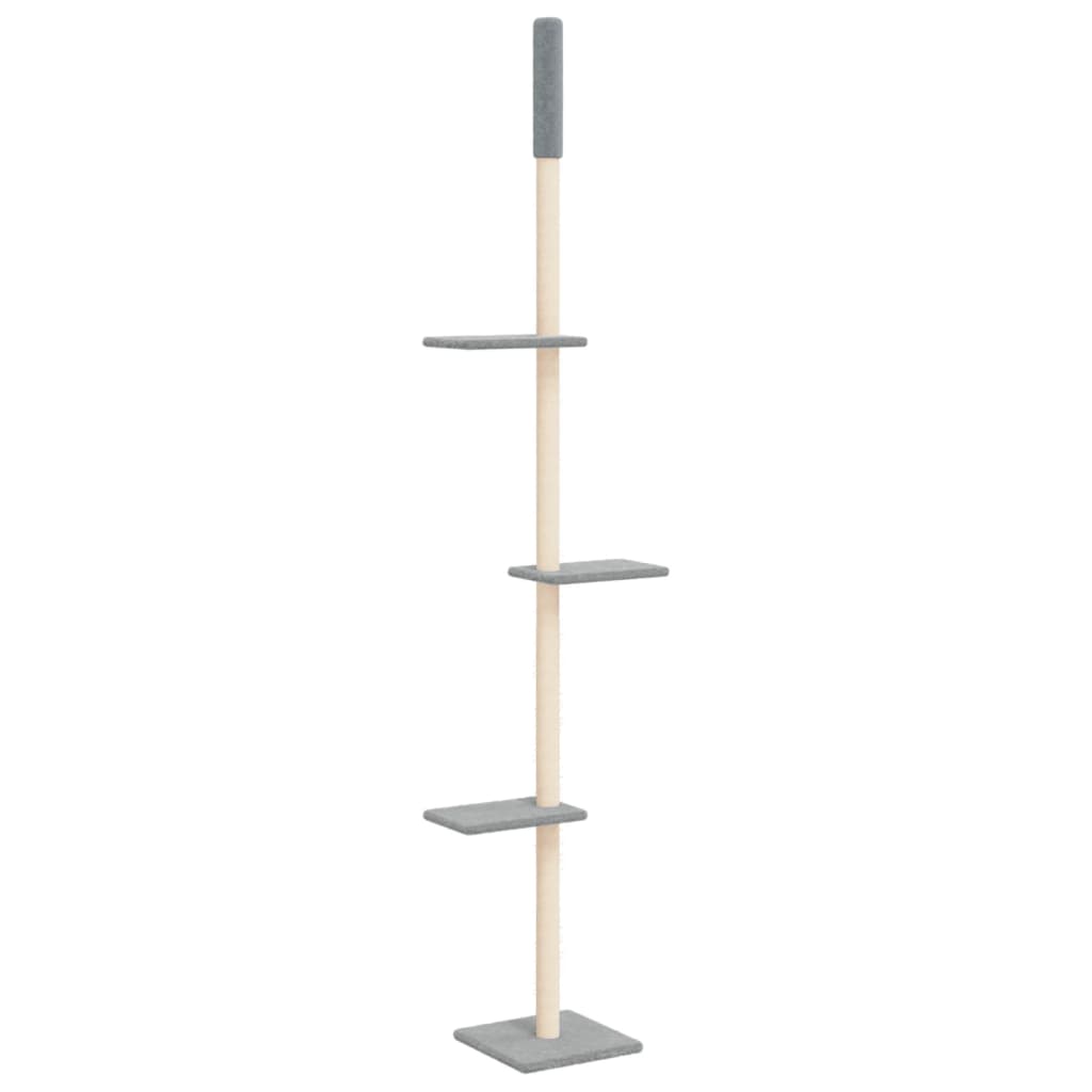 Vidaxl Cat Furniture Pavimento al soffitto 267,5-297,5 cm grigio chiaro