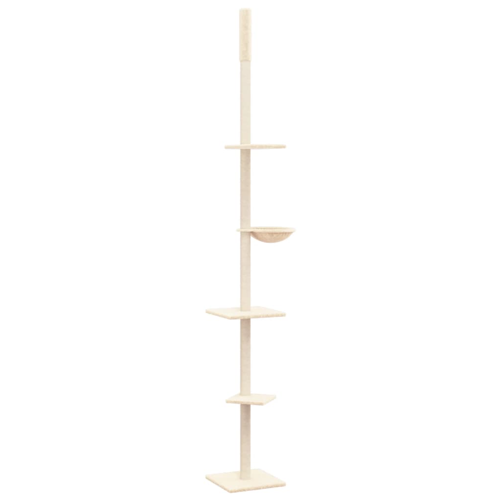 Vidaxl Cat Furniture Pavimento al soffitto 263,5-289,5 cm color crema