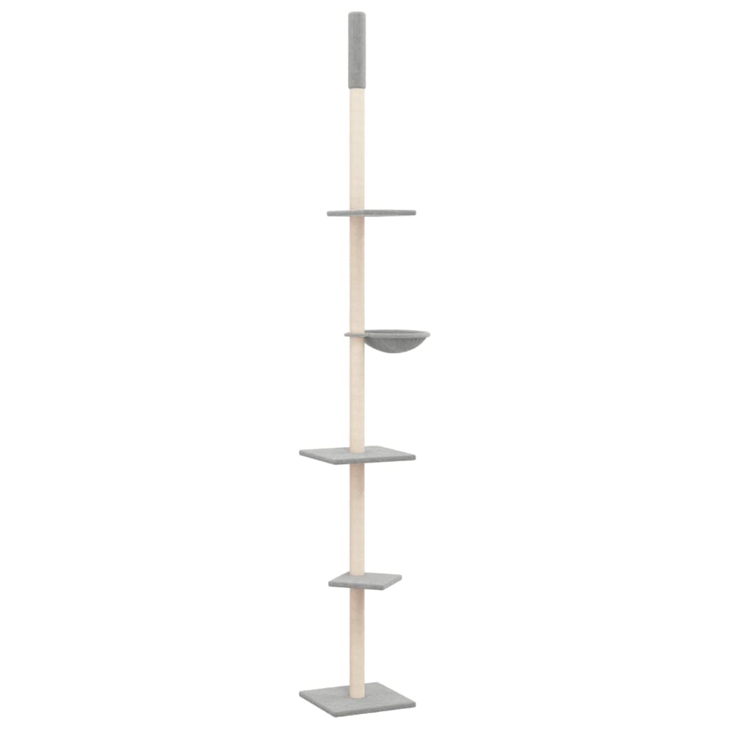 Vidaxl Cat Furniture Pavimento al soffitto 263,5-289,5 cm grigio chiaro