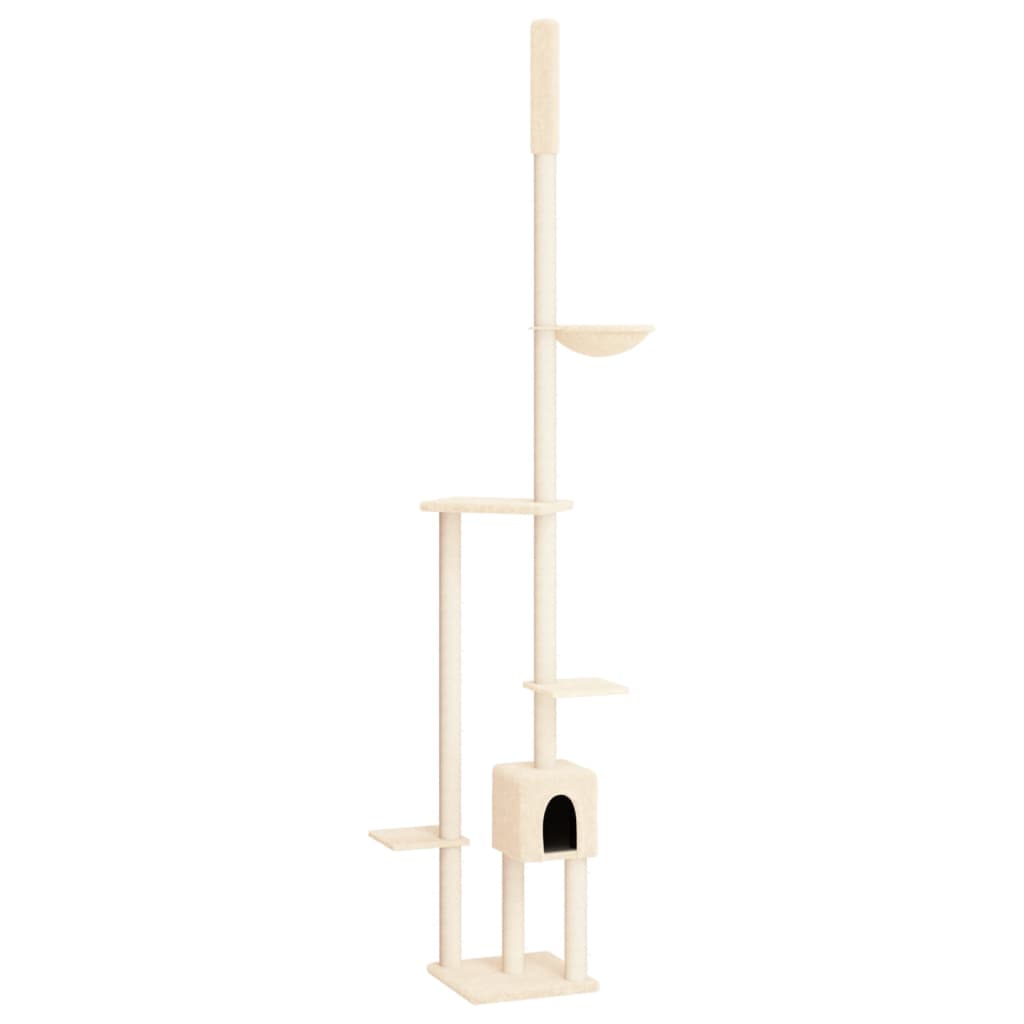 Vidaxl Cat Furniture Pavimento al soffitto 258.5-284,5 cm color crema