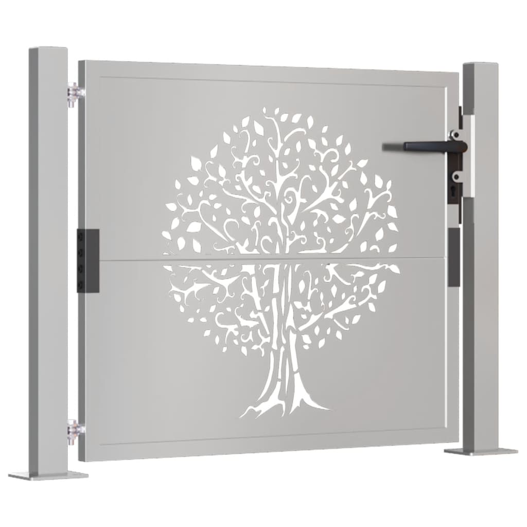 Vidaxl Poort 105x105 cm Diseño de árboles Cortenstaal