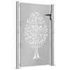 Vidaxl Poort 105x130 cm Diseño de árboles Cortenstaal