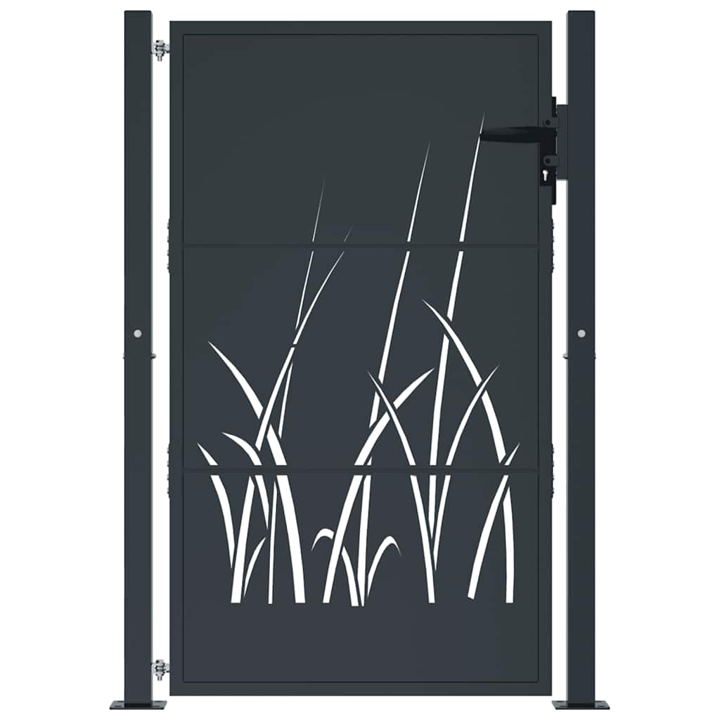 Porta Vidaxl 105x130 cm con antracite in acciaio di base