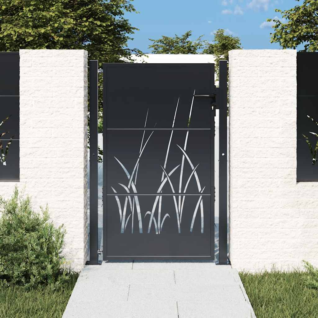 Porta Vidaxl 105x130 cm con antracite in acciaio di base