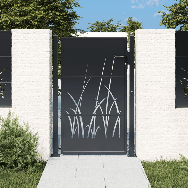 Porta Vidaxl 105x155 cm con antracite in acciaio di base