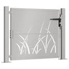 Diseño de hierba de Vidaxl Poort 105x80 cm Cortenstaal