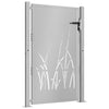 Vidaxl poort grasontwerp 100x150 cm cortenstaal