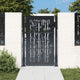 Porta Vidaxl con design di bambù 105x130 cm in acciaio antracite
