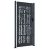 Porta Vidaxl con design di bambù 105x205 cm in acciaio antracite