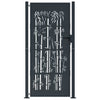 Porta Vidaxl con design di bambù 105x205 cm in acciaio antracite