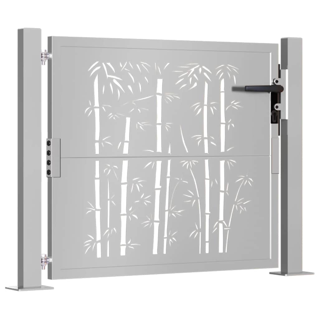 Porta Vidaxl con design di bambù 105x80 cm acciaio corn