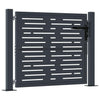 Vidaxl poort 100x75 cm met vierkantontwerp staal antracietkleurig