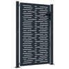 Vidaxl poort 100x125 cm met vierkant staal antracietkleurig