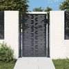 Vidaxl poort 100x125 cm met vierkant staal antracietkleurig