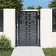 Vidaxl poort 100x125 cm met vierkant staal antracietkleurig