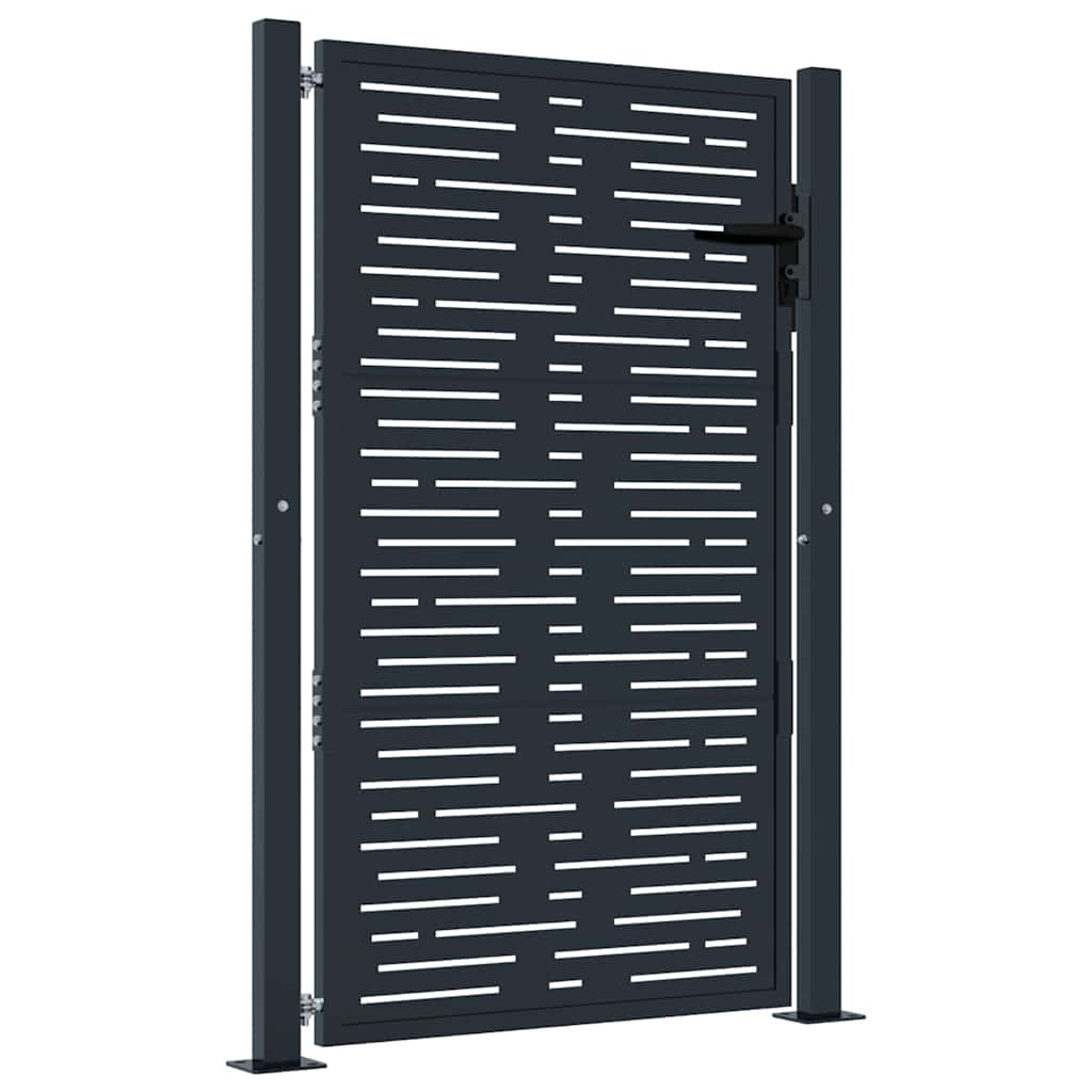 Porta Vidaxl 105x155 cm con antracite in acciaio quadrato