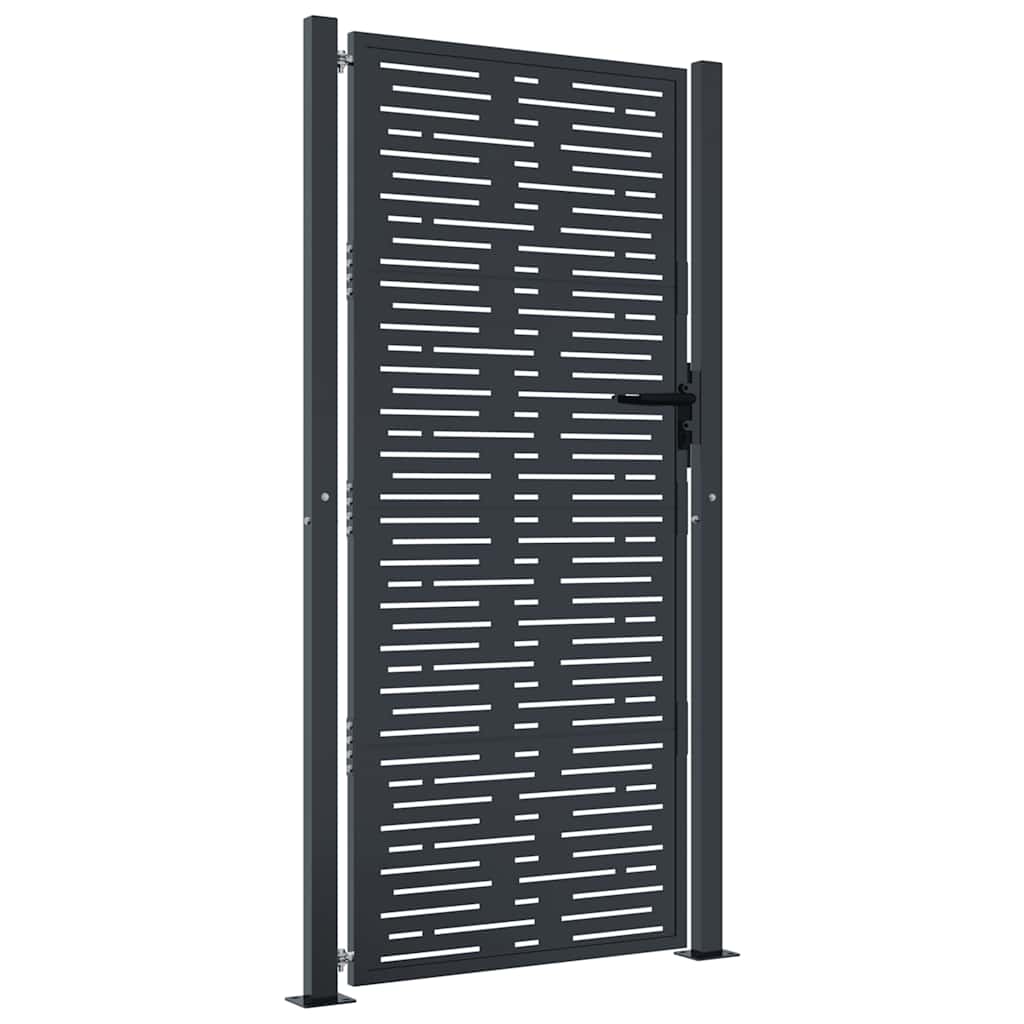 Porta Vidaxl 105x180 cm con antracite in acciaio quadrato