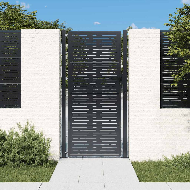 Porta Vidaxl 105x180 cm con antracite in acciaio quadrato