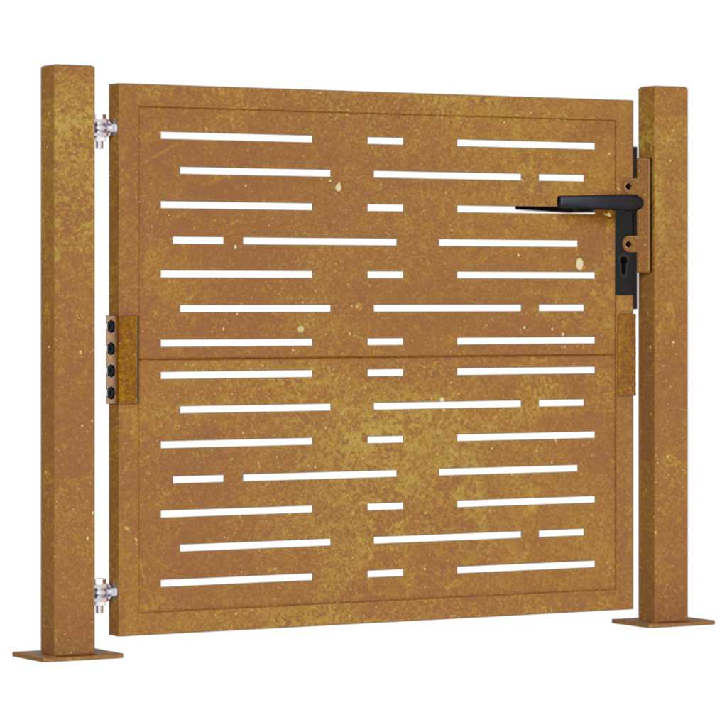 Vidaxl Port Square 105x80 cm acciaio Corten