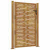 Vidaxl poort vierkant 100x150 cm cortenstaal