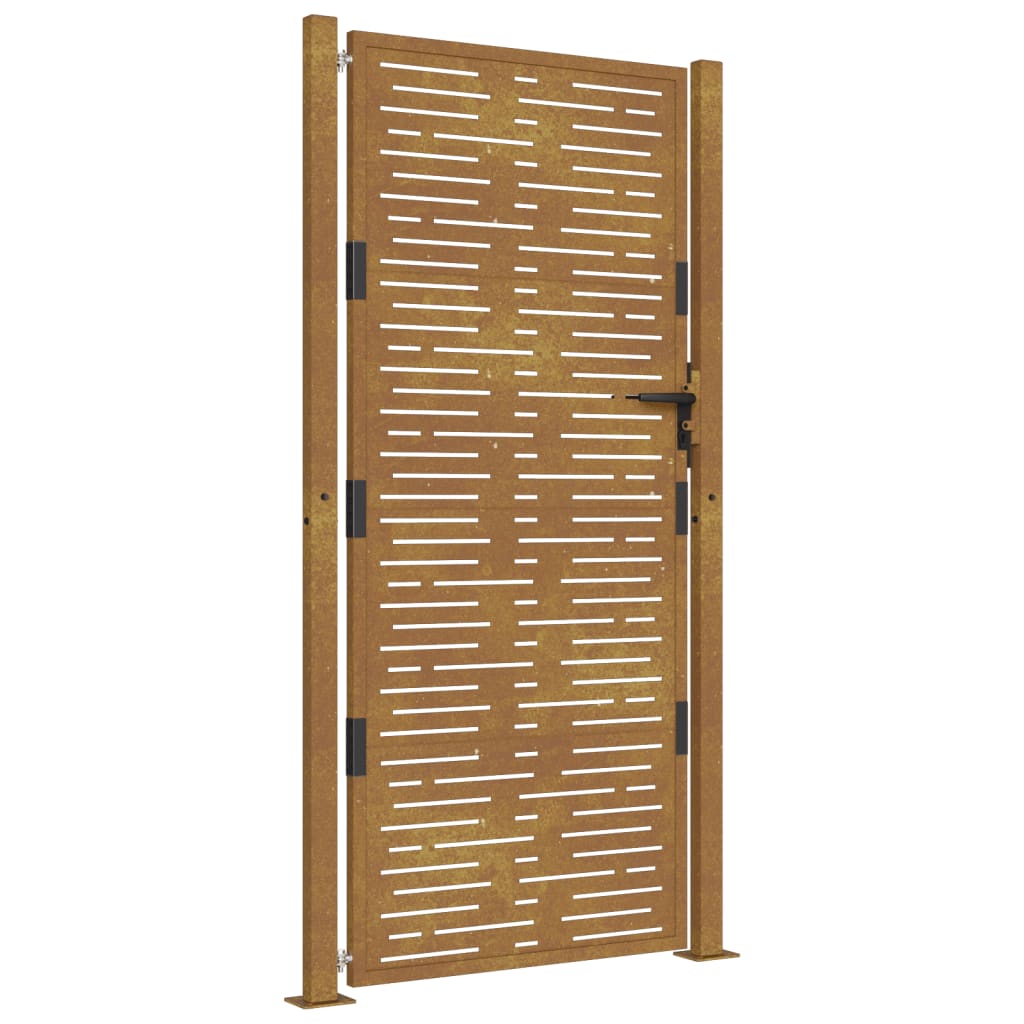 Porta Vidaxl 105x205 cm Acciaio corten