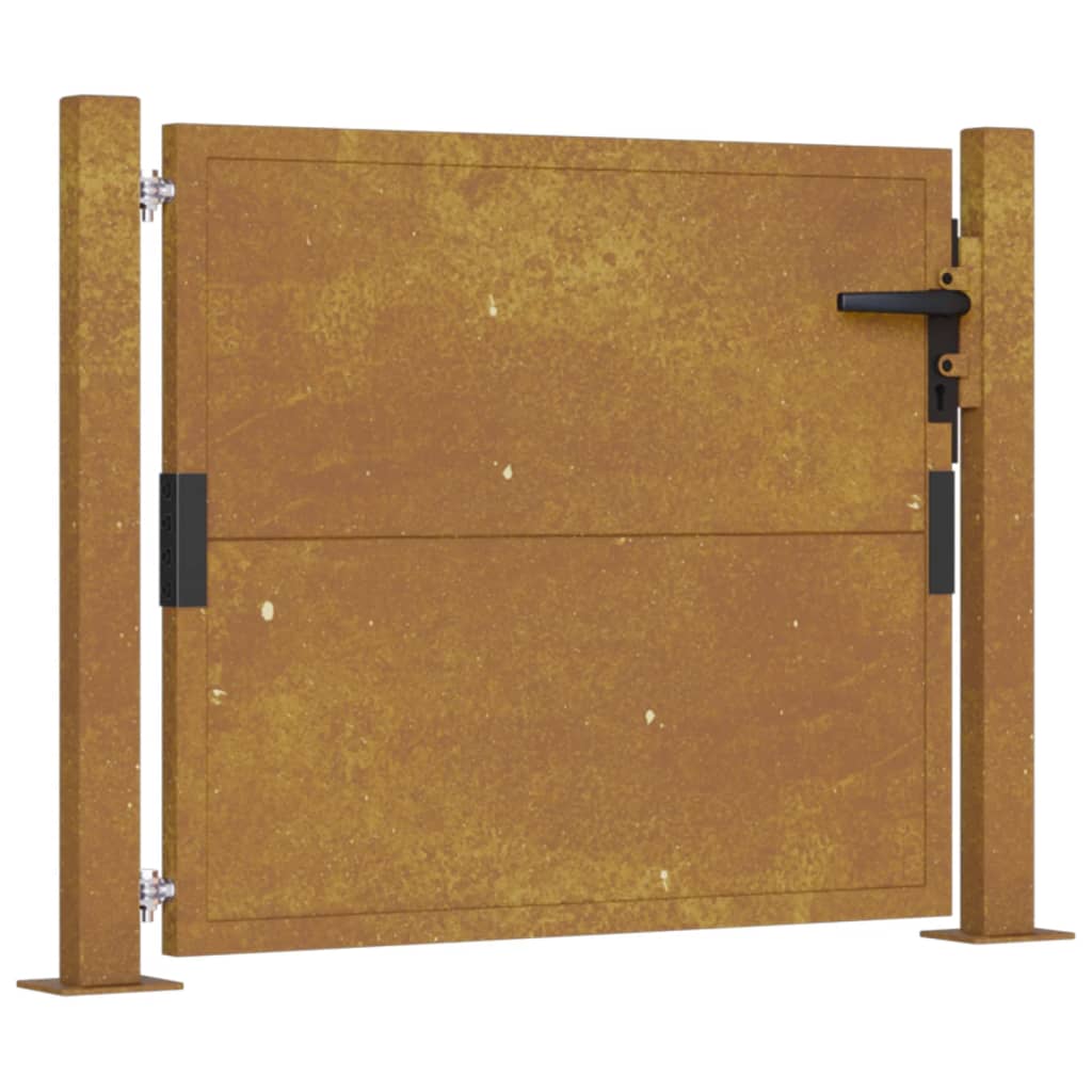 Porta Vidaxl 105x80 cm acciaio Corten