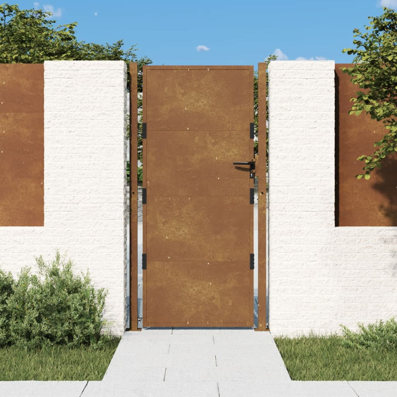 Porta Vidaxl 105x180 cm acciaio corten