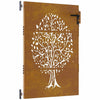 Vidaxl Poort 85x125 CM Diseño de árboles Cortenstaal