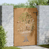 Vidaxl Poort 85x125 CM Diseño de árboles Cortenstaal