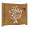 Vidaxl Poort 105x80 cm Diseño de árboles Cortenstaal