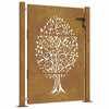 Vidaxl Poort 105x155 CM Diseño de árboles Cortenstaal