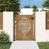 Vidaxl Poort 105x155 CM Diseño de árboles Cortenstaal