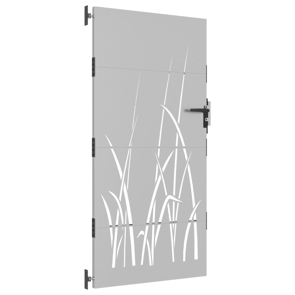 Vidaxl Poort 85x175 cm Design di erba Cortenstaal