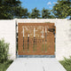 Vidaxl Poort 85x75 cm Design de bambú Cortenstaal