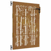 Vidaxl Poort 85x150 cm Design de bambú Cortenstaal