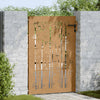 Vidaxl Poort 85x150 cm Design de bambú Cortenstaal