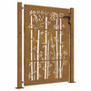 Vidaxl poort 100x150 cm bamboe-ontwerp cortenstaal