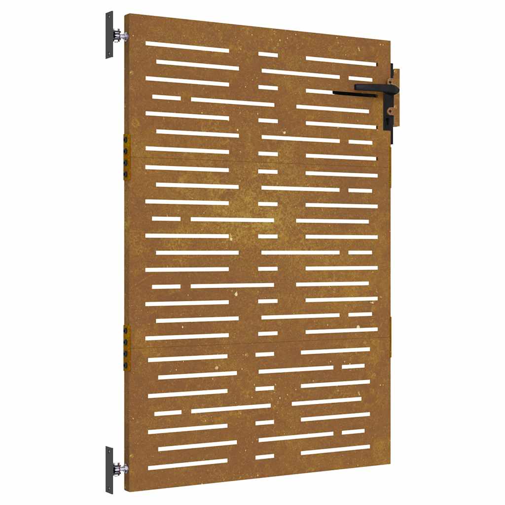 Vidaxl Poort 85x125 cm de acero cuadrado Corten