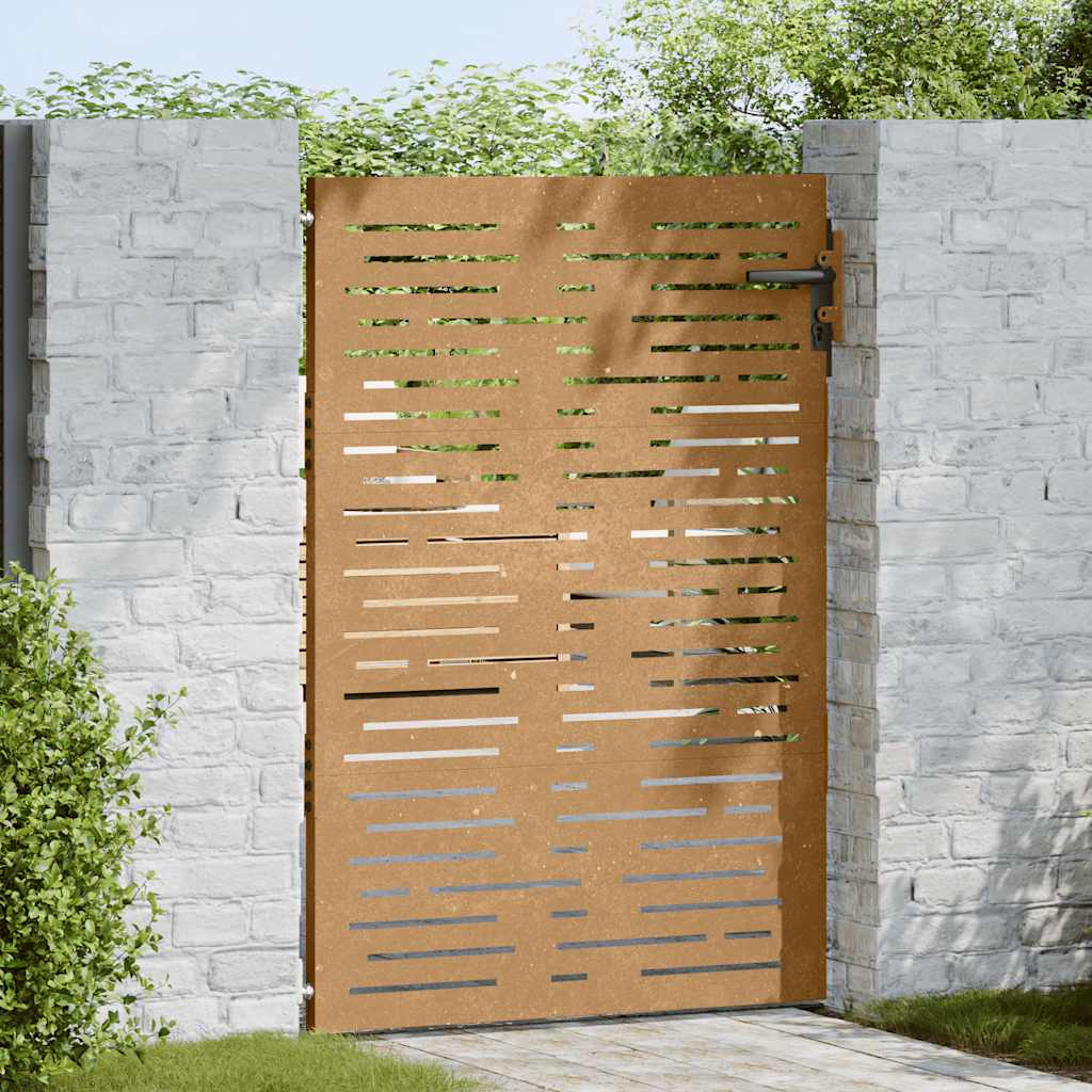 Vidaxl Poort 85x125 cm de acero cuadrado Corten